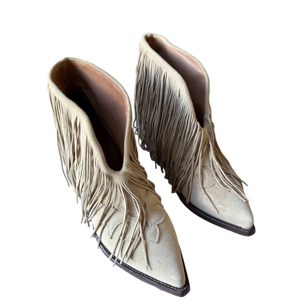BUTTERO® Fringe Ankle Boots Boho Festival Italy
